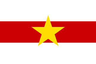 [horizontal white-red-white, with a yellow star in the central stripe]